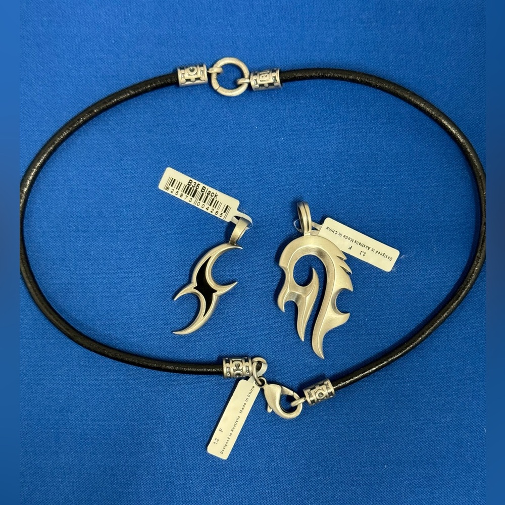 BICO pendants and cord necklace